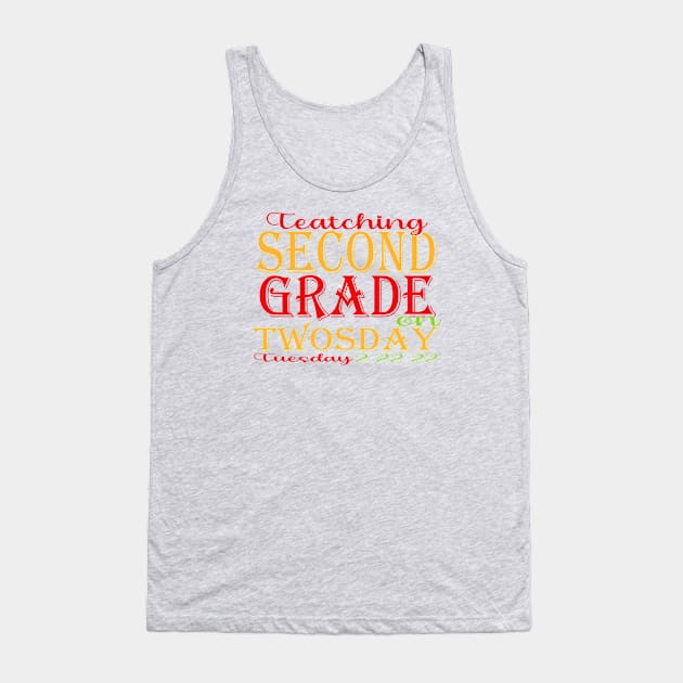 Teaching second grade on twosday 2 22 22 Tank Top by Top Art